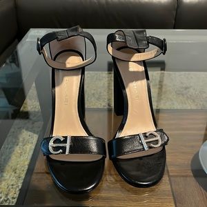 Elie Tahari black heel sandals